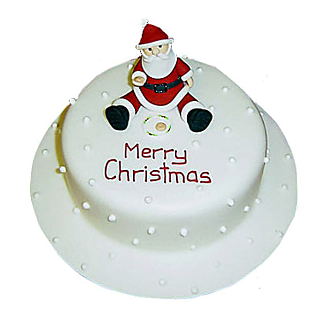 Santa Christmas Cake 2kg Eggless