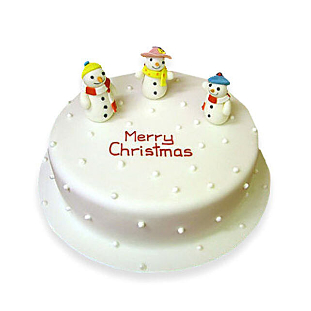 Snowy Christmas Cake 3kg Eggless