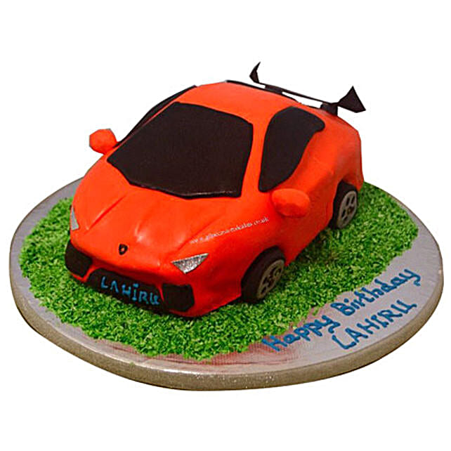 Stylish Lamborghini Cake 2kg Vanilla Eggless