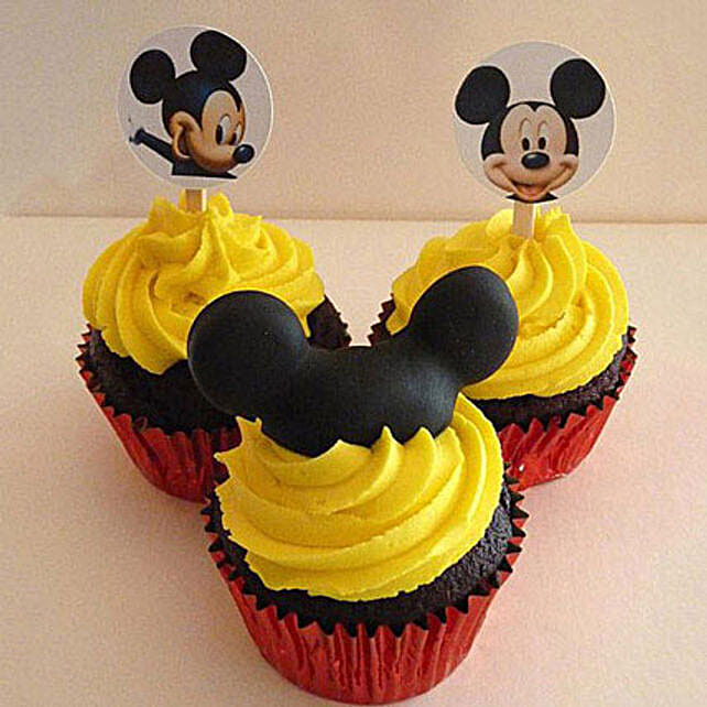 Trio Mickey Mouse Cupcakes 12