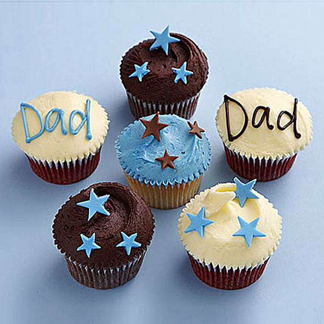 Twinkling Stars Cupcakes for Dad 24