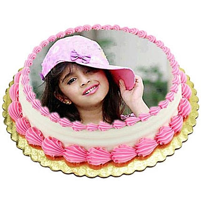 Vanilla Photo Cake3kg Eggless