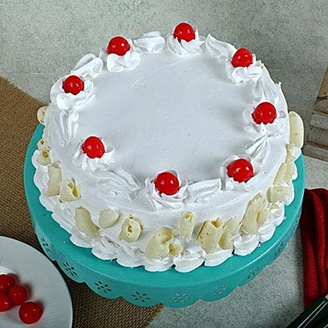White Forest Cake Half kg Eggless