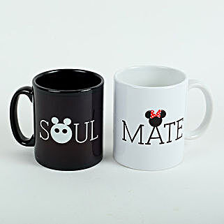 Soul Mate Printed Ceramic Mugs: Gifts Delivery In Srinagar Colony